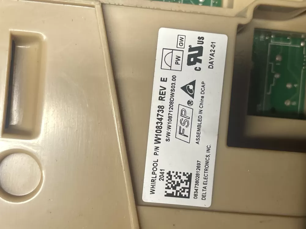 Whirlpool W10834738 W10876147 Dishwasher Control Board AZ36443 | Wm384