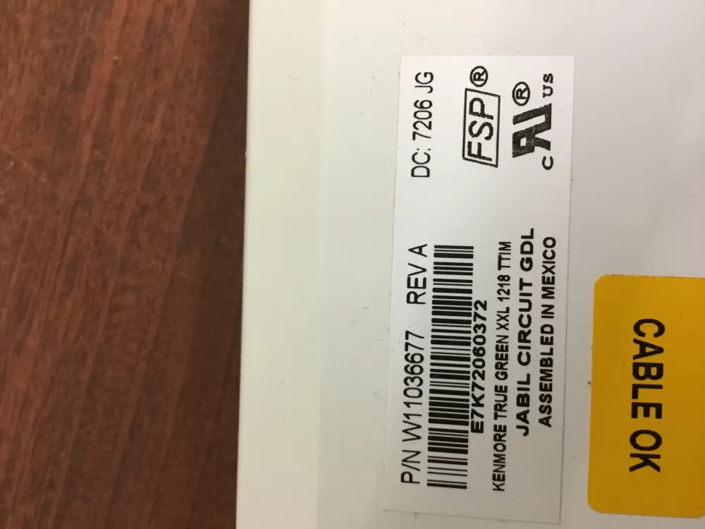 Kenmore W11036677 Refrigerator Control Board Interface AZ31004 | NR1667