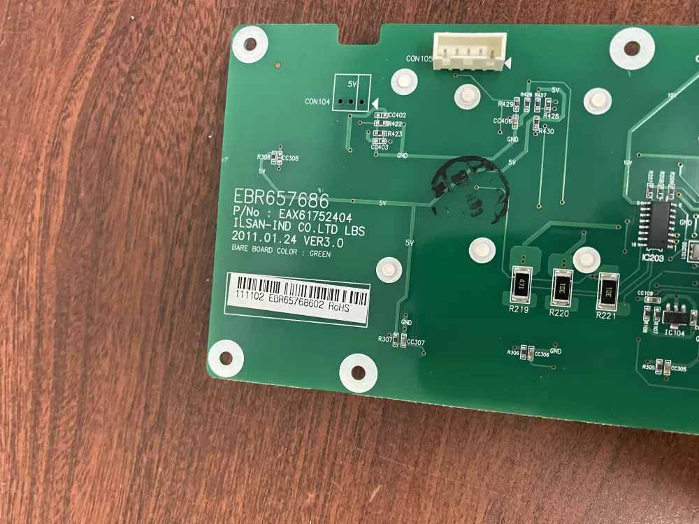 Kenmore EBR65768602 Refrigerator Display Control Board AZ41331 | BK1719