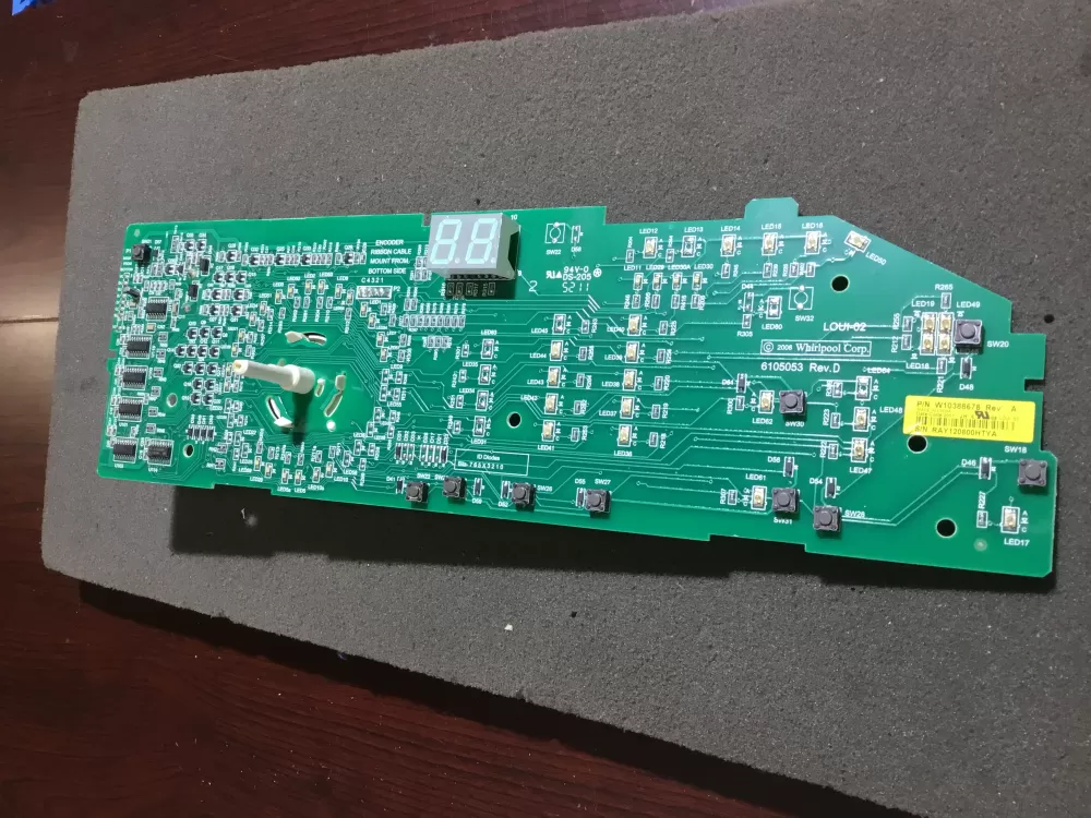 Whirlpool W103388678 WPW10388674 AP6020758 Dryer Control Board AZ95414 | NR93