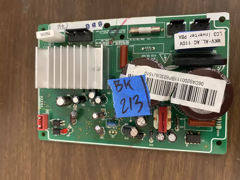 Samsung DA92-00111B Refrigerator Inverter Control Board AZ31218 | BK213