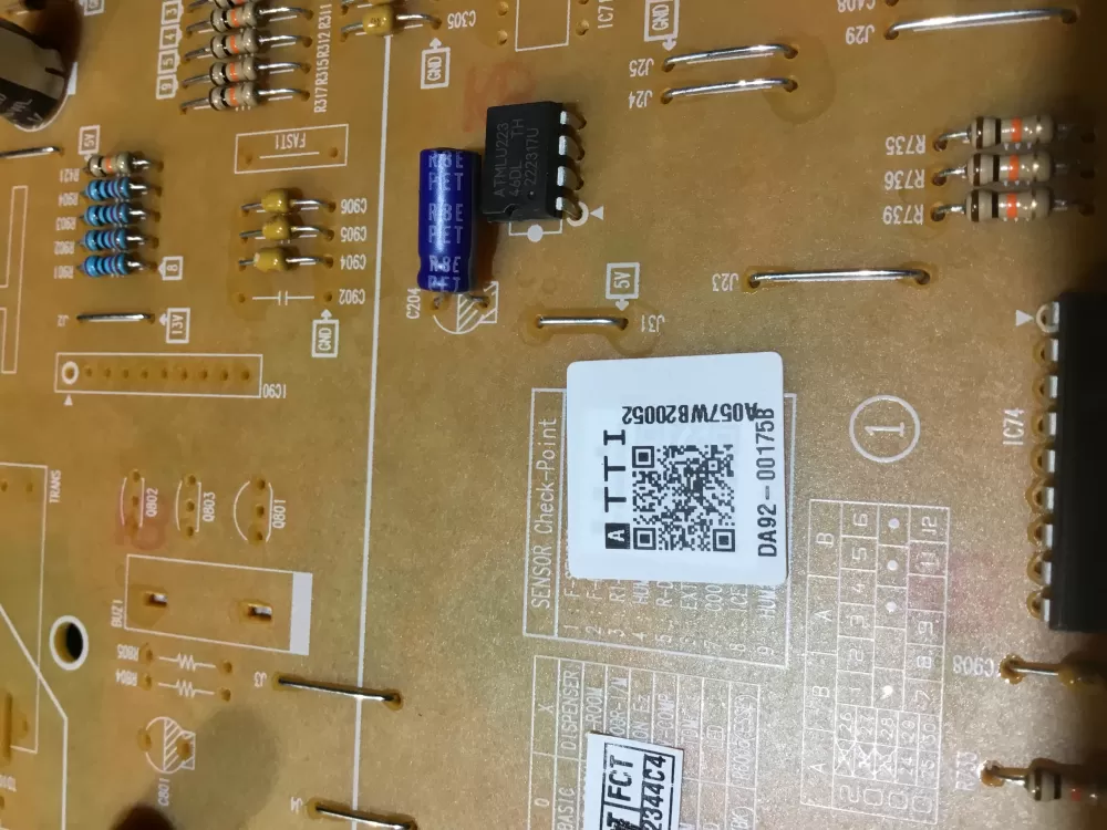 Samsung DA92 00175B Refrigerator Control Board AZ70699 | NR1382