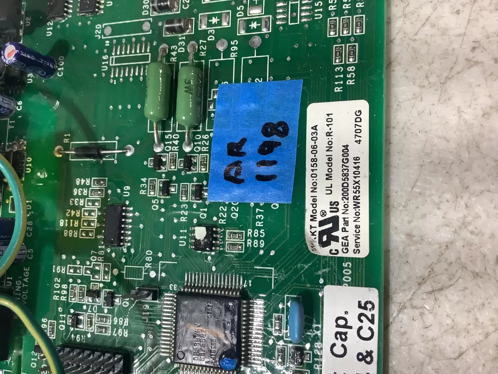 GE 200D5837G004 WR55X10942C Refrigerator Control Board AZ201891 | AR1198