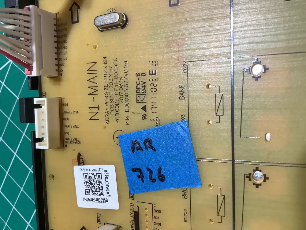 Samsung DE41-00455C Range Board Control Board AZ183018 | AR726