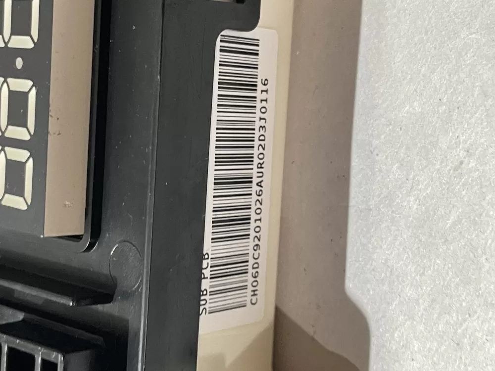 Samsung DC92 01026A DC9201026A Dryer Control Board AZ205222 | Wmv916