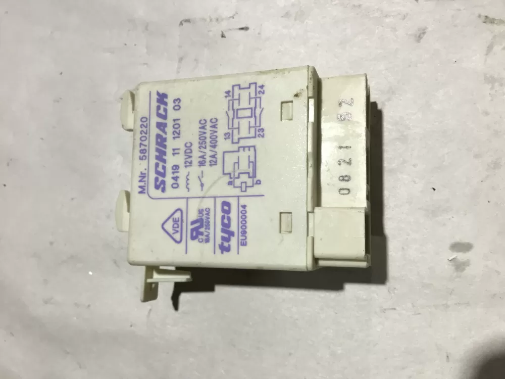 Miele 5870220 Dishwasher Heating Element Relay AZ98357 | Sl54