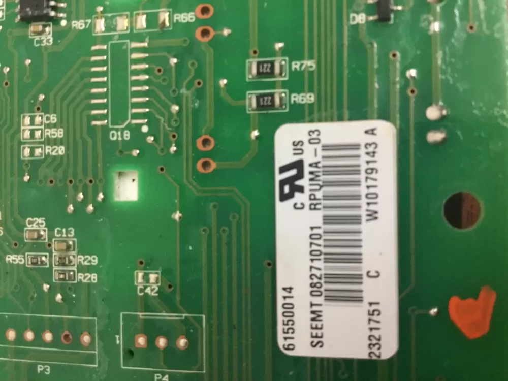 Whirlpool W10179143A Refrigerator Control Board Dispenser Panel AZ29291 | NR193