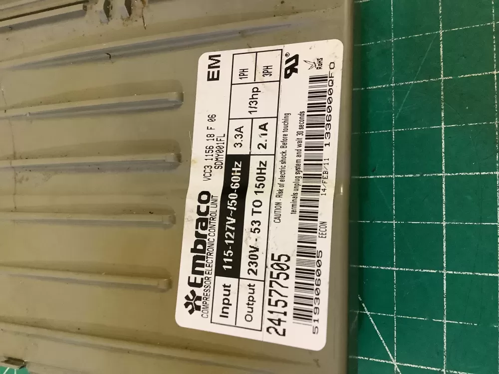 Refrigerator Inverter Board VCC3 1156 QA F 06 241577505 AZ198111 | NR2766