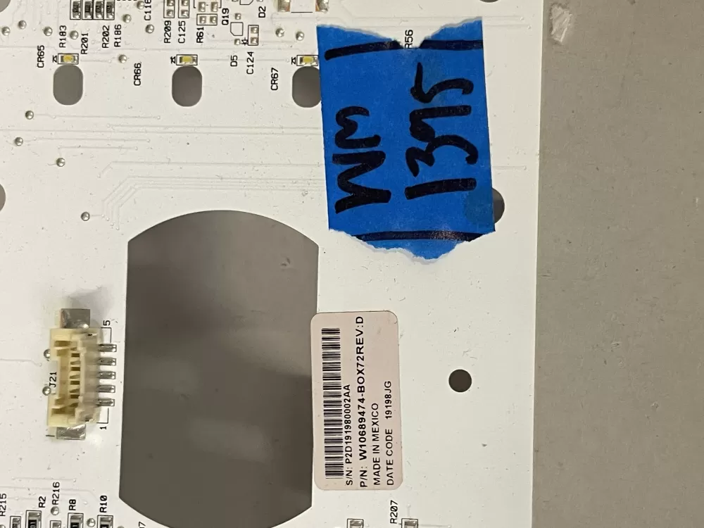 W10689474 Whirlpool Washer Board - Control