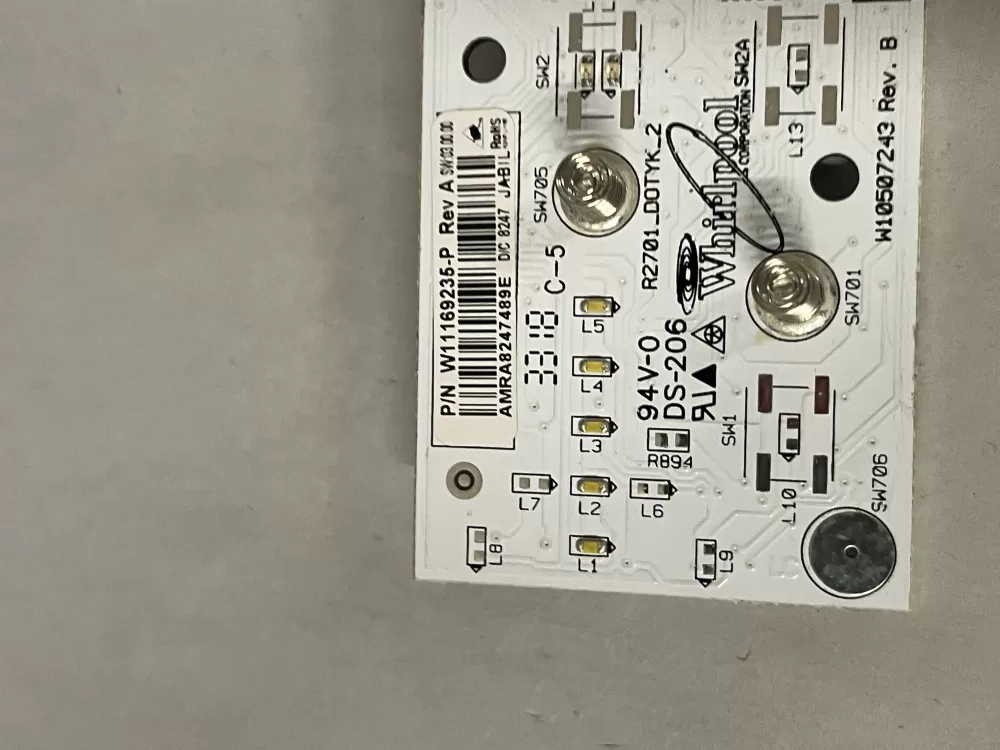 Whirlpool W11169235 Refrigerator Control Board whirlpool AZ223443 | Wm2113