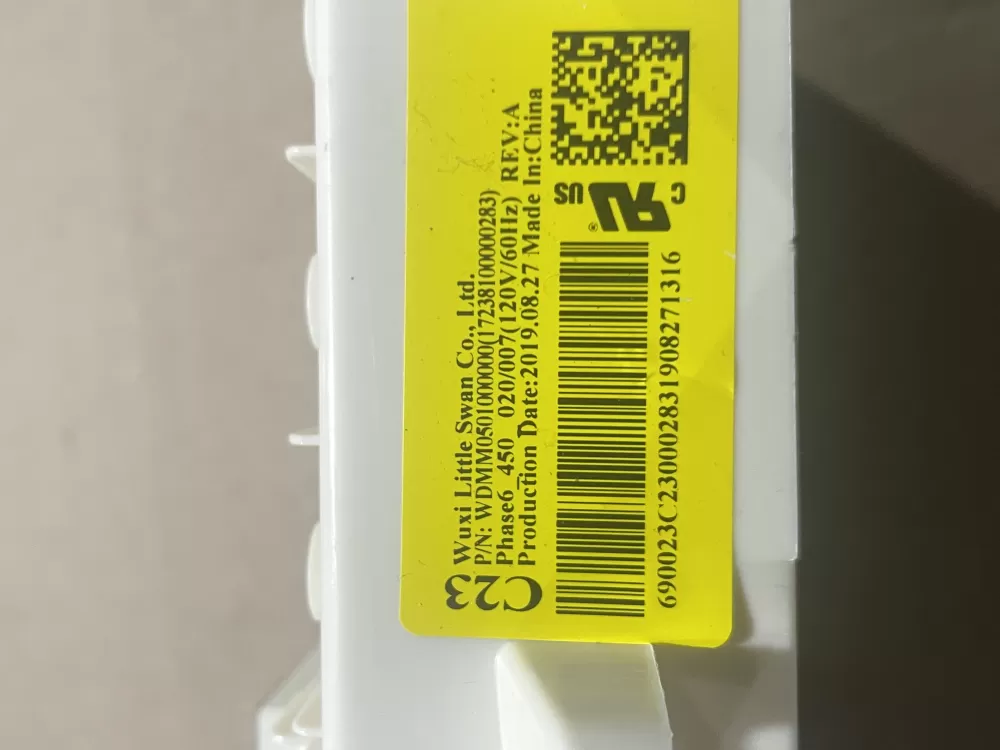 GE WH12X27293 17238100000283 Washer Control Board AZ70775 | Wmv378