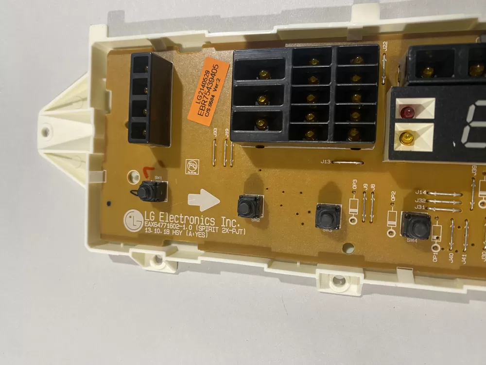 LG EBR75439403 Dryer Control Board AZ185081 | BK1062