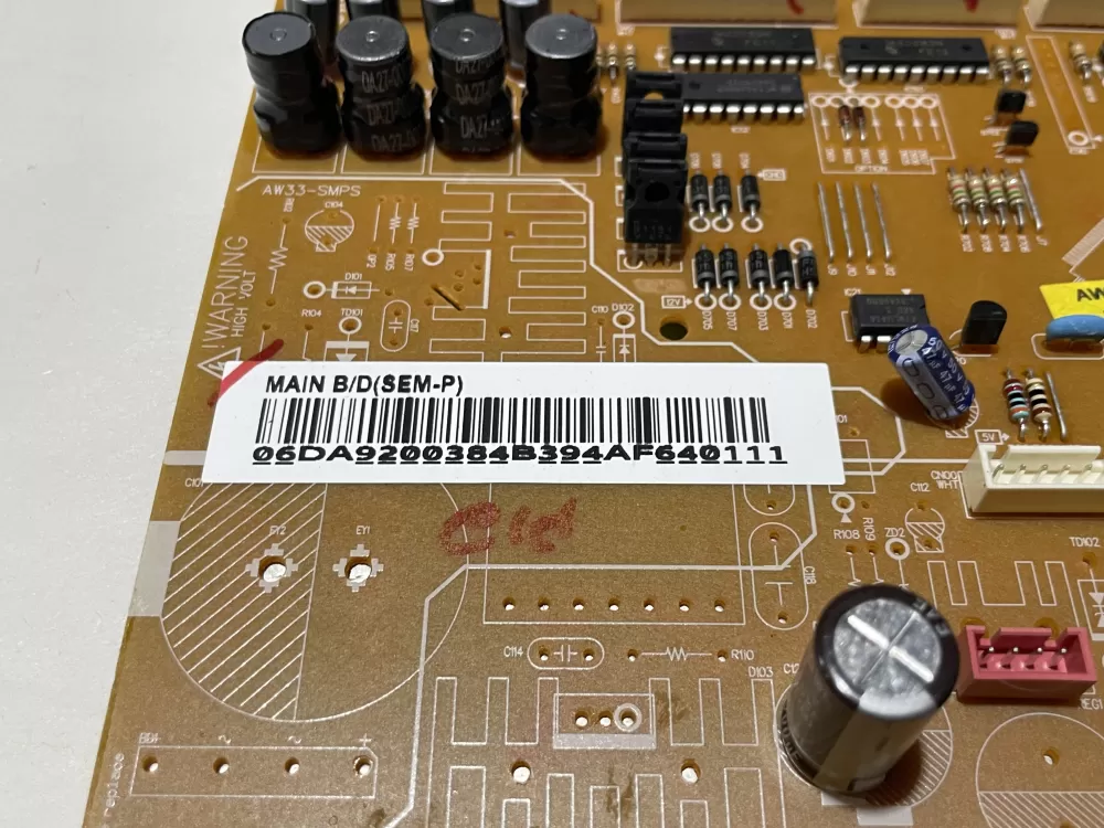 Samsung DA92-00384B DA41-00750B Refrigerator Control Board AZ138596 | Wm2215