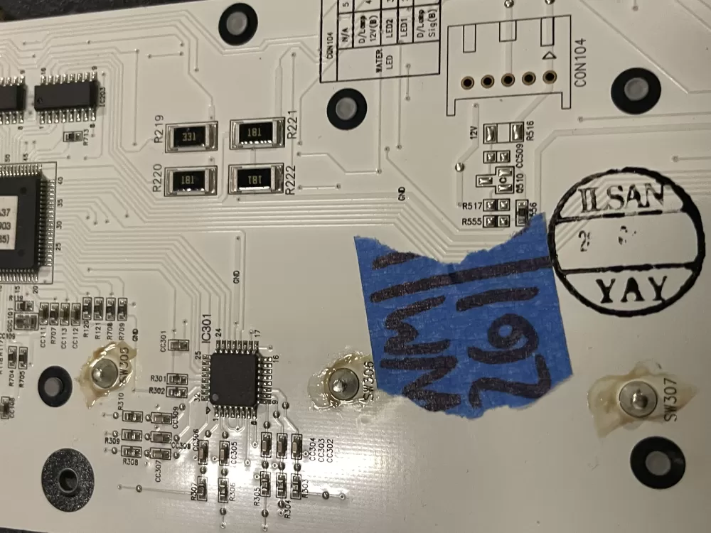 LG EBR79159701 Refrigerator Control Board Dispenser AZ28038 | WM261