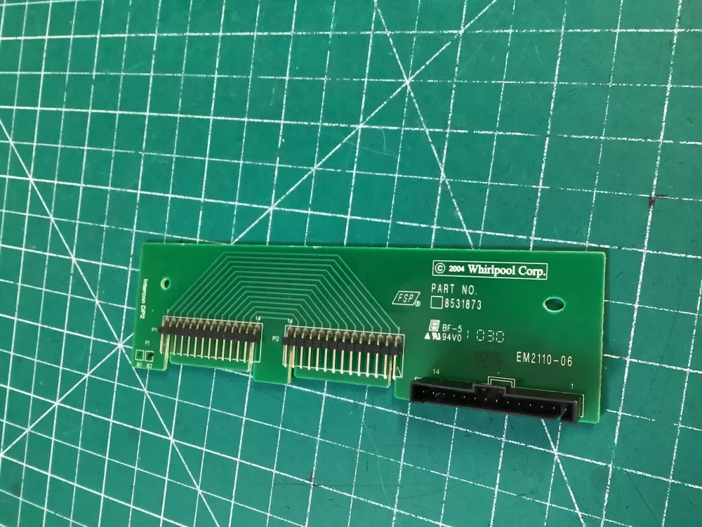 Whirlpool KitchenAid 8531873 8531873R WP8531873 PS11746148 Dishwasher Control Board Interconnect