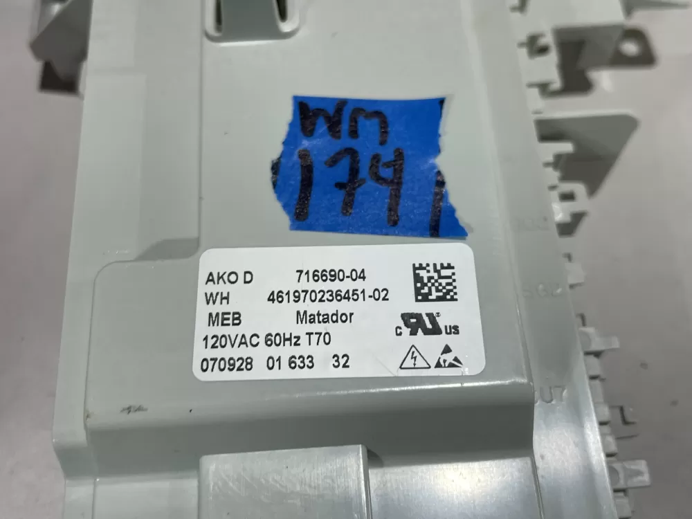 Whirlpool Kenmore 716690 07 Washer Control Board W10156258 AZ161147 | Wm174