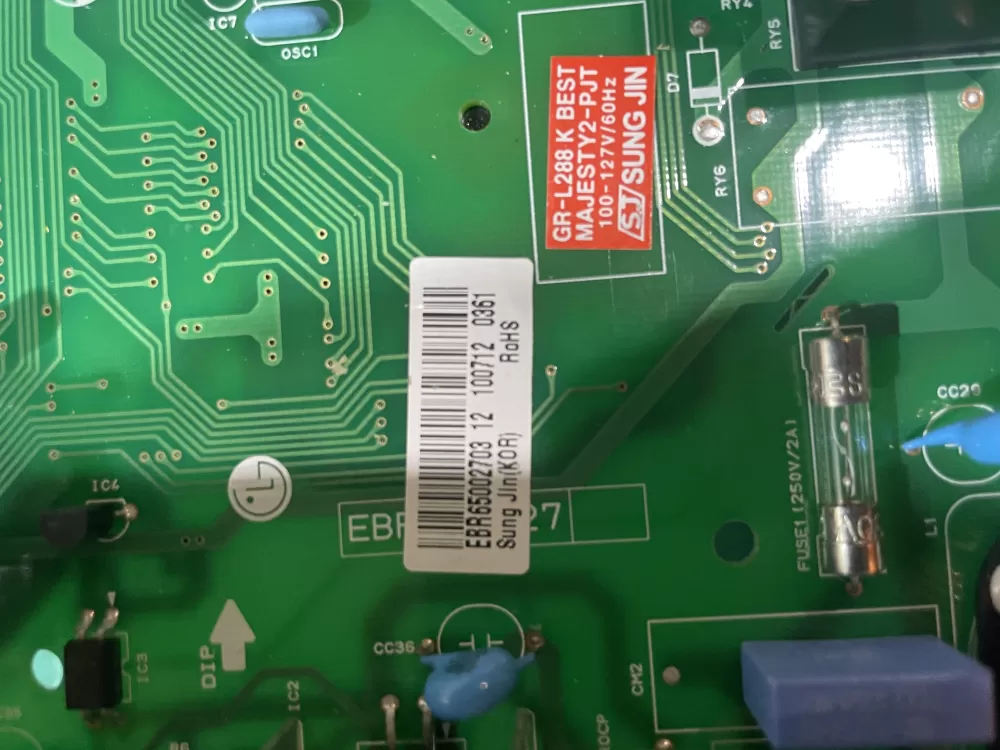 LG Kenmore EBR65002702 EBR65002703 Refrigerator Control Board AZ192652 | Wm366