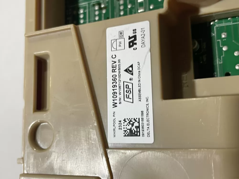 Whirlpool W10919360 W11087226 Dishwasher Control Board AZ166513 | Wm409