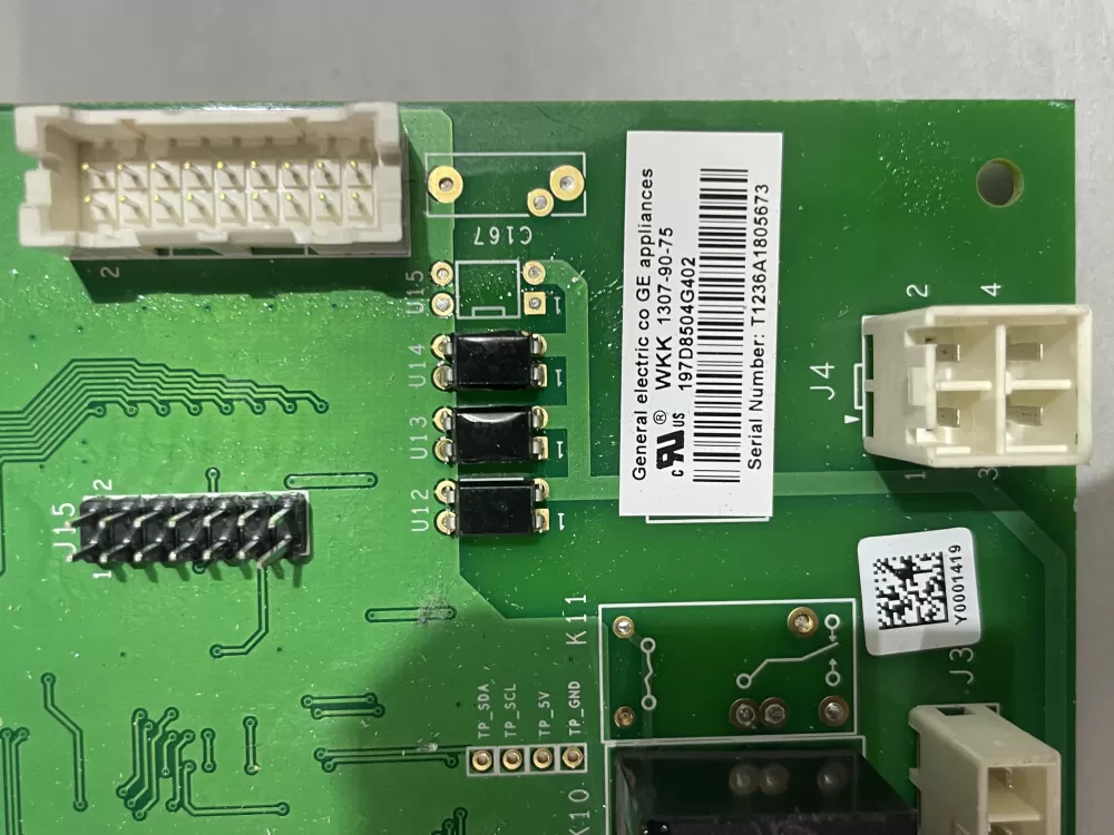 GE 197D8504G402 EBX1425P001 Refrigerator Control Board AZ190782 | Wm1475