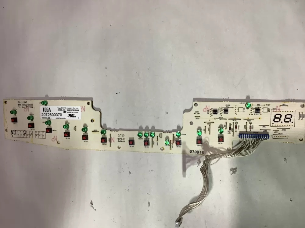 GE 165D7803P001 Dishwasher Control Board AZ142508 | ZC2398