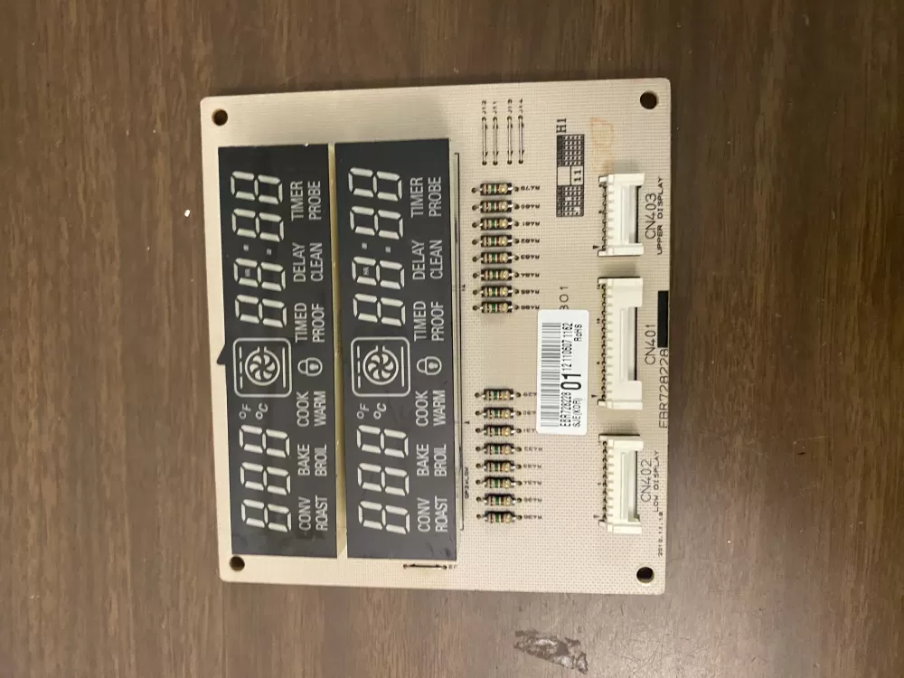 LG EBR72822801 Range Display Control Board