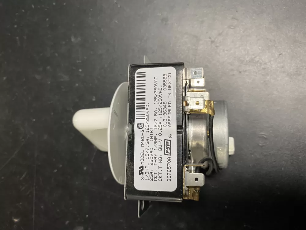 Whirlpool 3976570 PD00003512 3406708 WP3976570 548369 AP6009021 PS11742163 EAP11742163 3976570B KGYS750GT1 KGYS750GZ0 KGYS750GZ1 KGYS750JQ0 KGYS750JQ1 KGYS750JQ2 KGYS750JT0 KGYS750JT1 KGYS750JT2 KGYS750LQ0 Dryer Timer