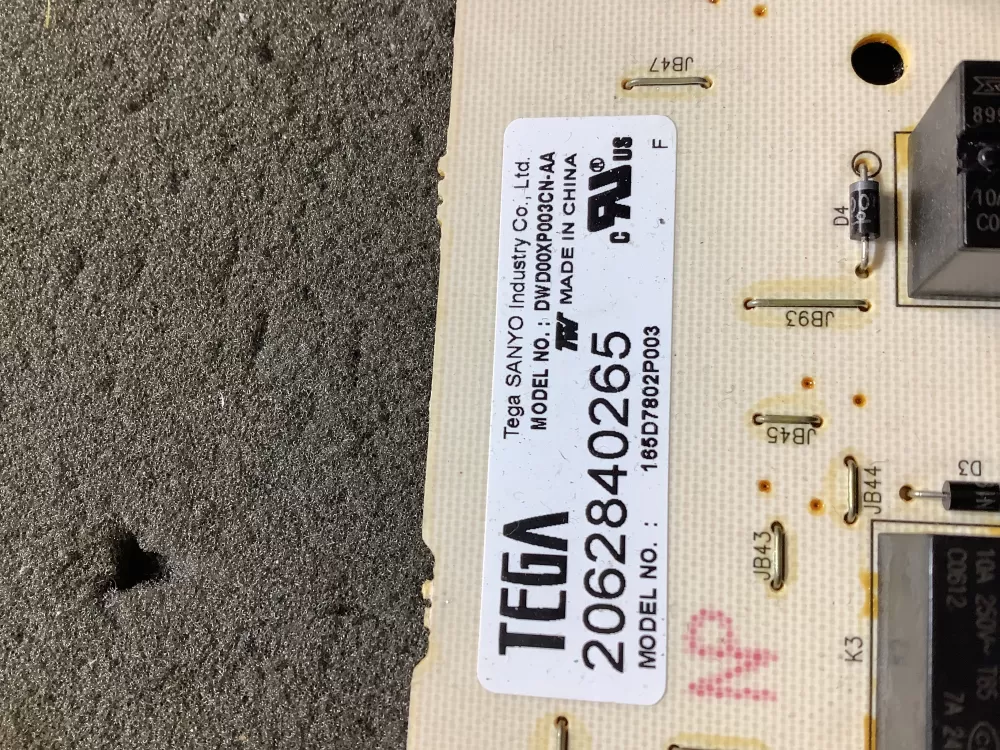 GE 165D7802P003 Dishwasher Control Board AZ120219 | NR2197