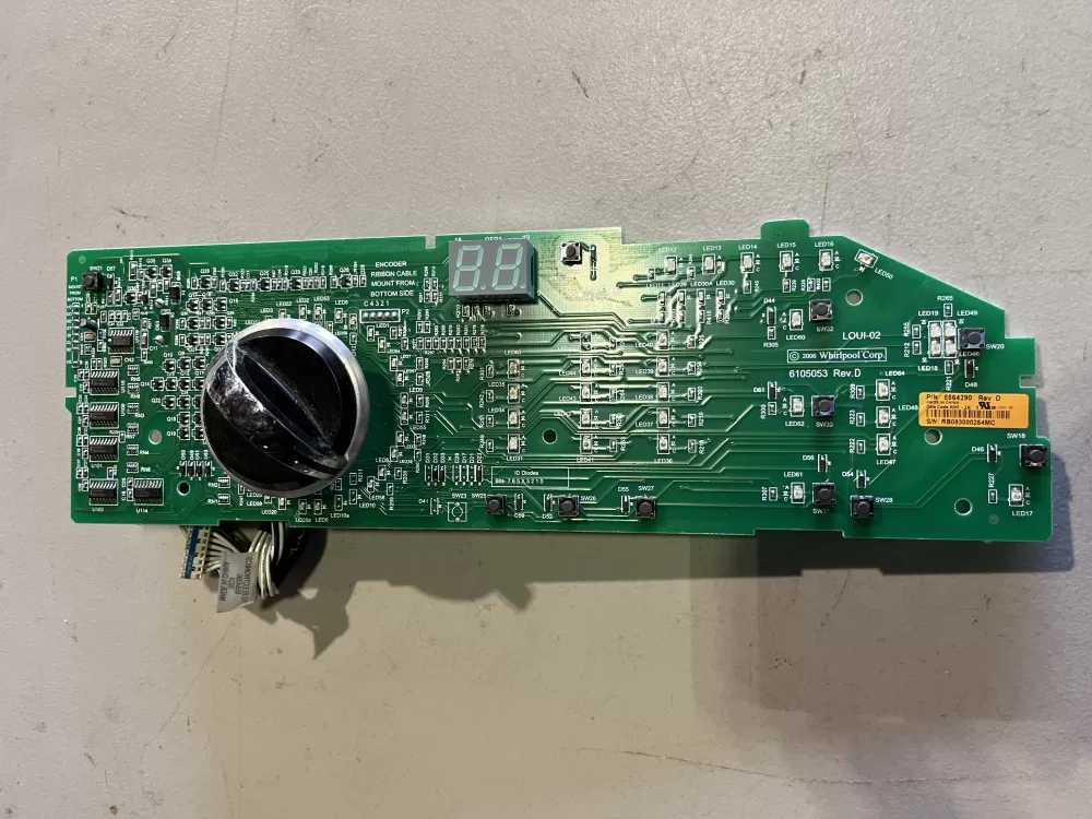Whirlpool  Maytag  Kenmore 8564290 8565349 Washer Control Board