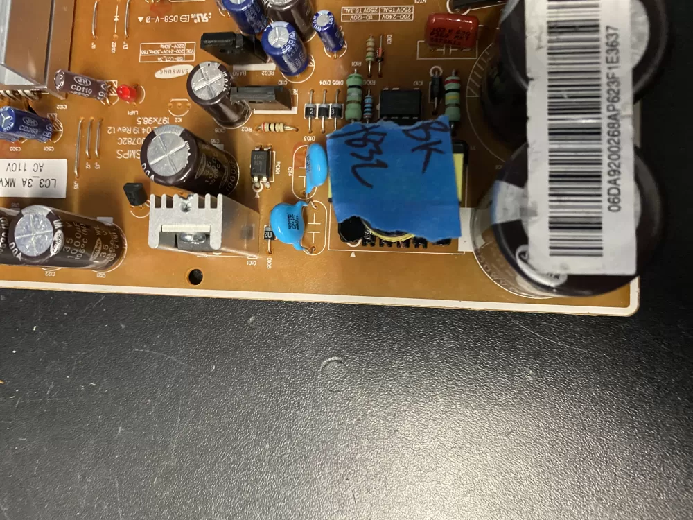 Samsung DA92-00268A Refrigerator Inverter Control Board AZ17395 | BK832