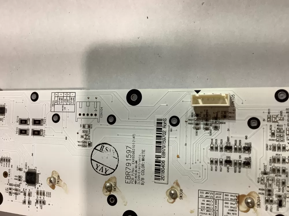 LG EBR79159702 KENMORE Refrigerator Control Board Dispenser AZ183568 | ZC2705