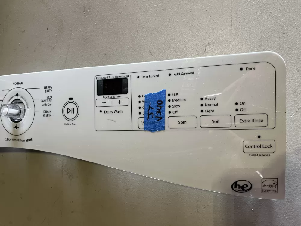 Whirlpool AP6024018 W10433082 W10750475 Washer Control Panel AZ44835 | JTV340