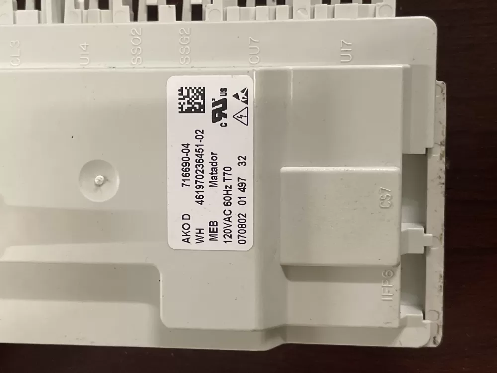 Whirlpool 461970236451-02 Washer Control Board AZ65087 | KM2119