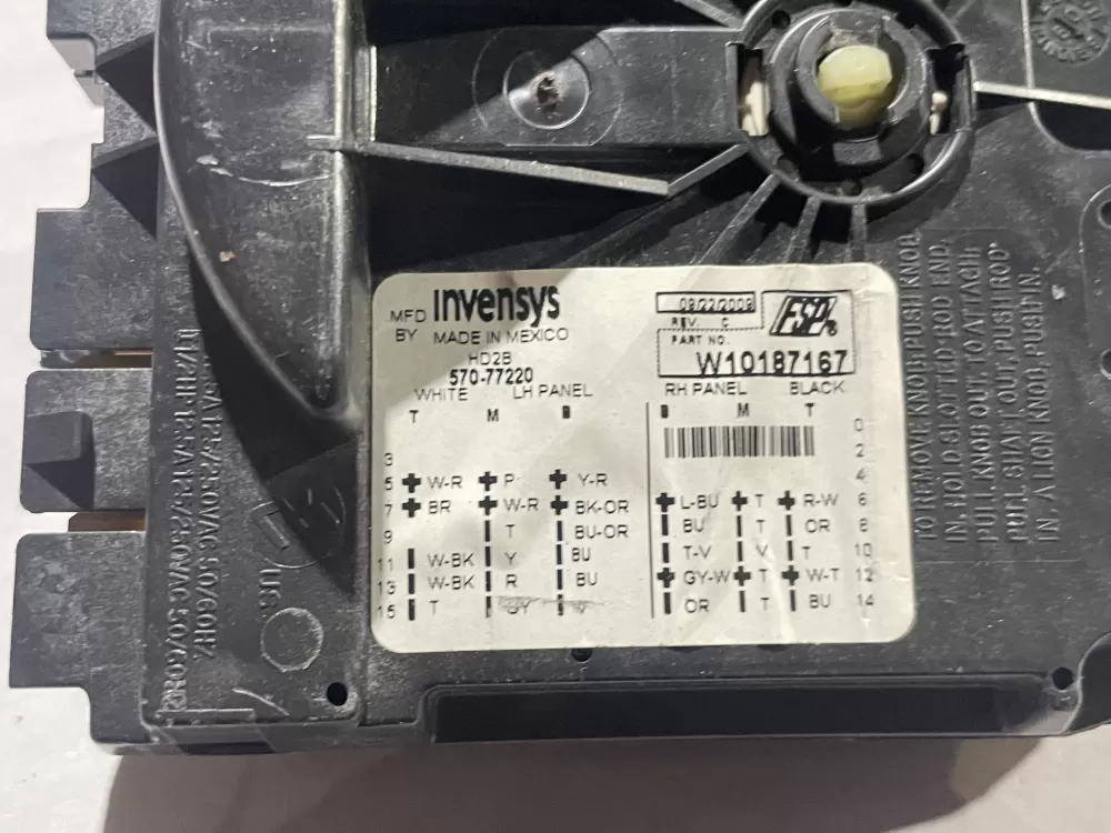 Maytag Kenmore W10187167 WPW10187167 H4 Washer WP Timer AZ113254 | Wm756