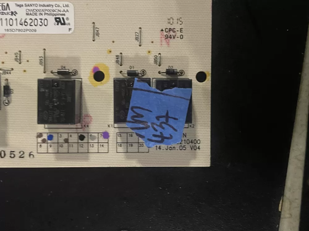 GE 165D7802P009 Dishwasher Control Board AZ24771 | WM437