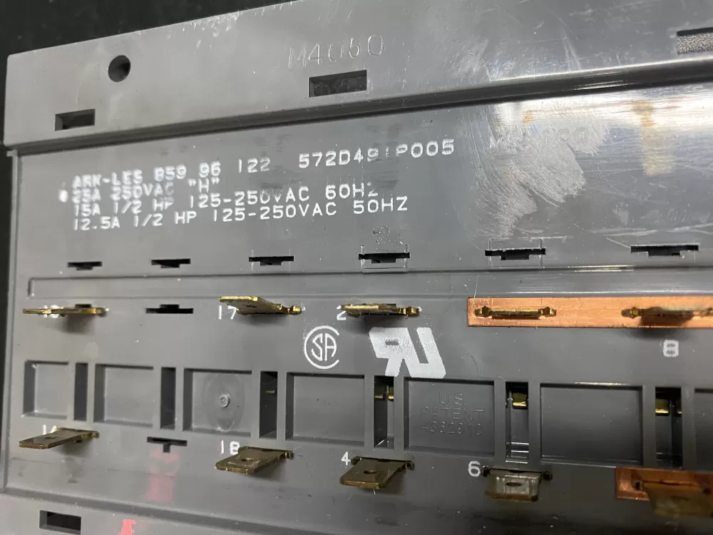 GE 572D491P005 Dryer Control Board Switch AZ7021 | BK681