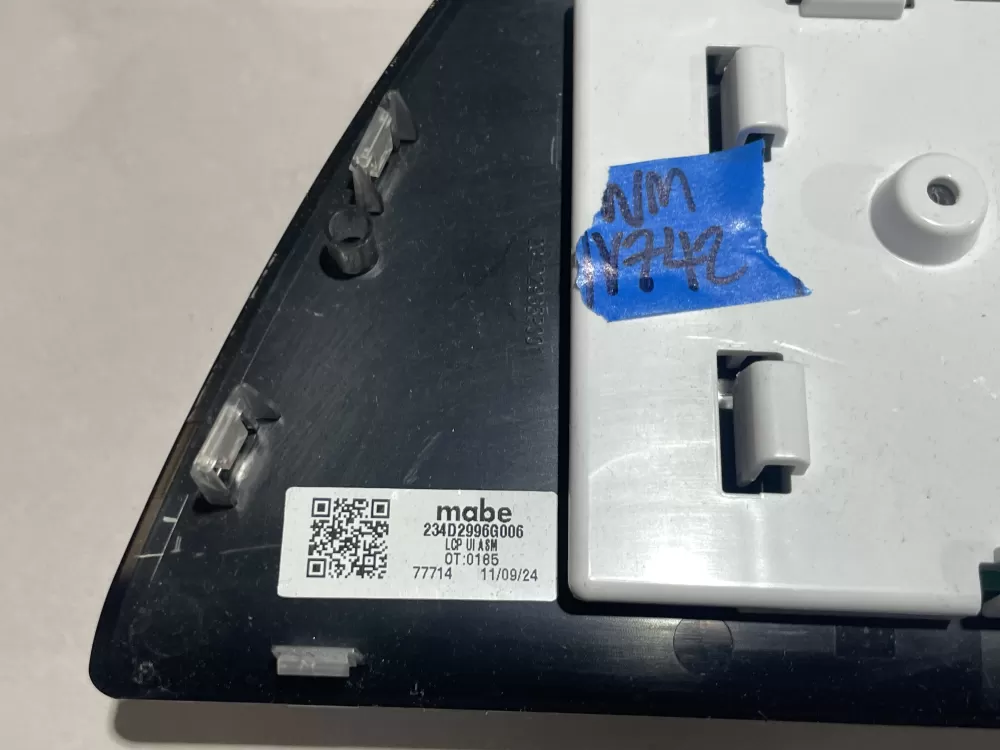 GE Dryer Touchpad Control Panel | WE22X33126 | 234D2996G006 AZ136936 | Wmv742