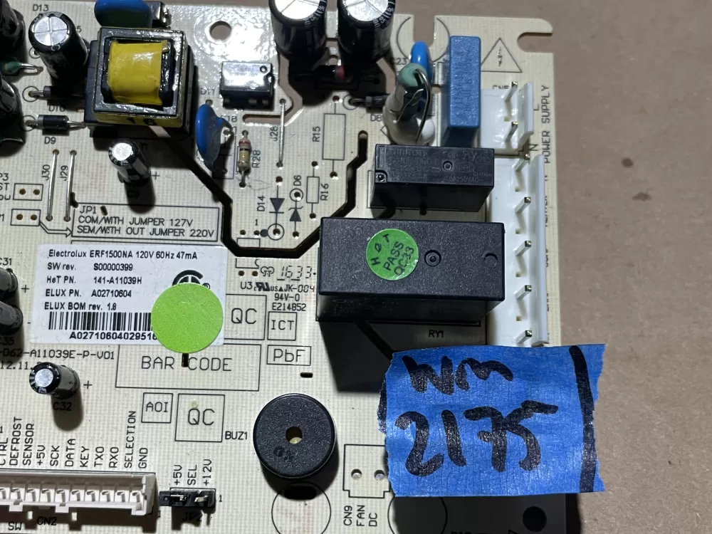 Frigidaire Kenmore A02710604 Refrigerator Control Board AZ117796 | Wm2175