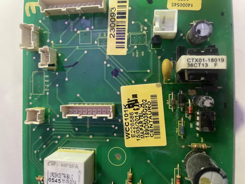 GE 189D5035G002 WH12X20274 Washer Control Board AZ195865 | Wm1082