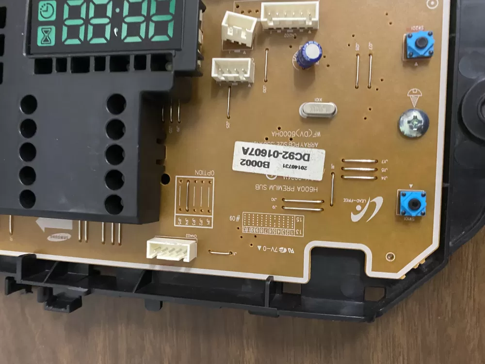 Samsung DC92-01607A Dryer Control Board Interface