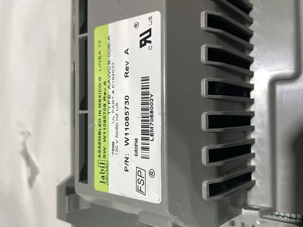 Whirlpool Washer Control Board W11085730  AZ163635 | Wmv743