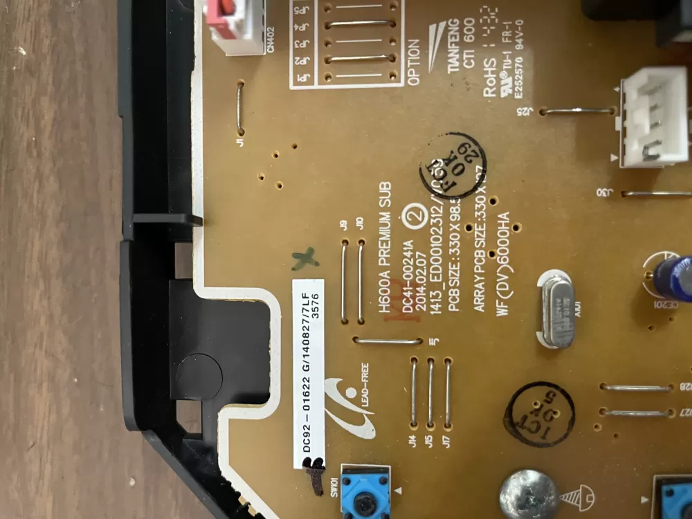 Samsung DC92-01622G DC94-04345G Washer Control Board AZ37600 | KMV97