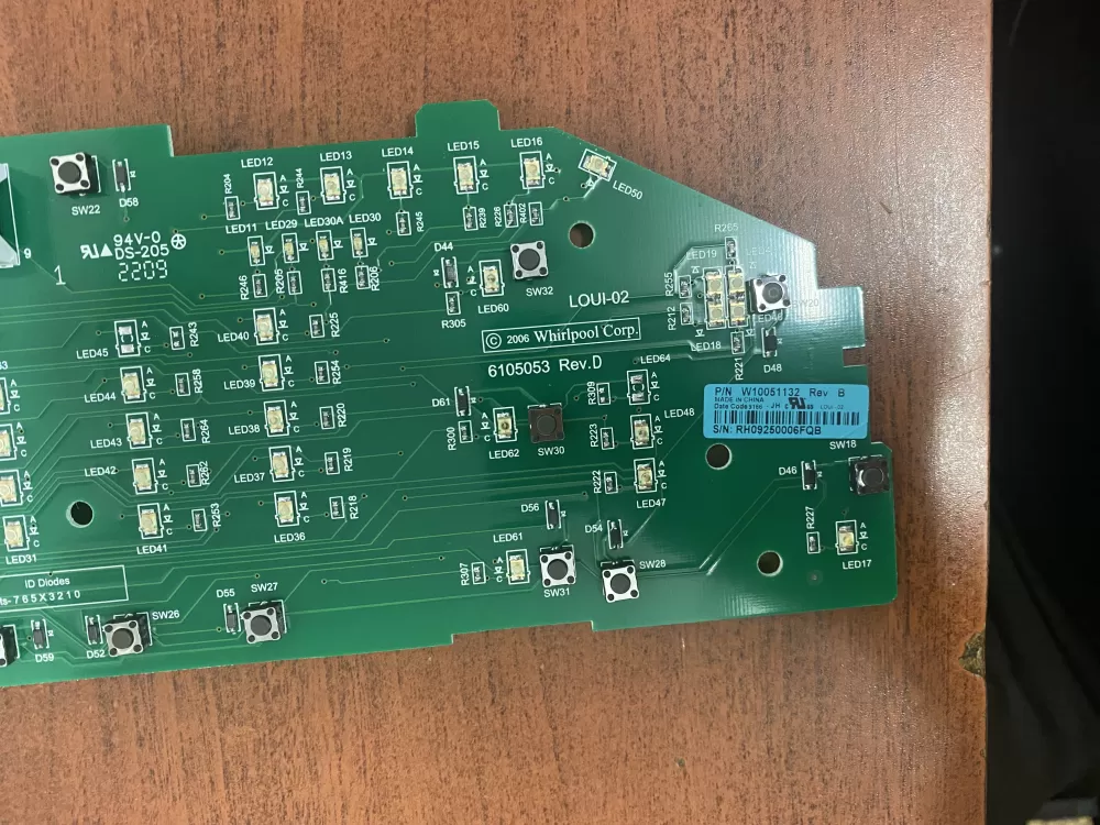 Whirlpool W10051132 W10051134 WPW10051132 Washer Control Board AZ44528 | BK1761