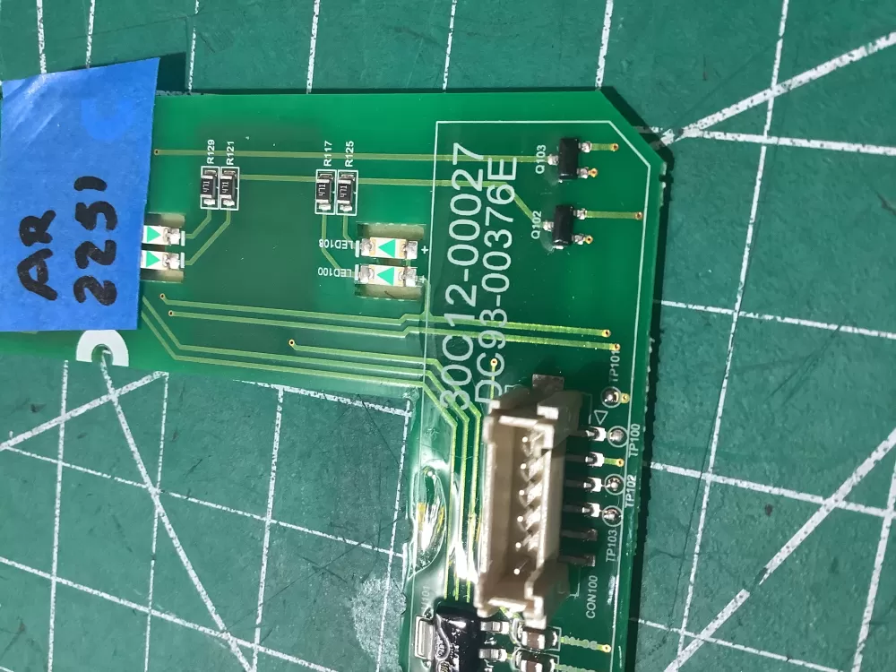 Samsung DC93-00376E Washer UI Display Control Board Panel AZ193165 | AR2251