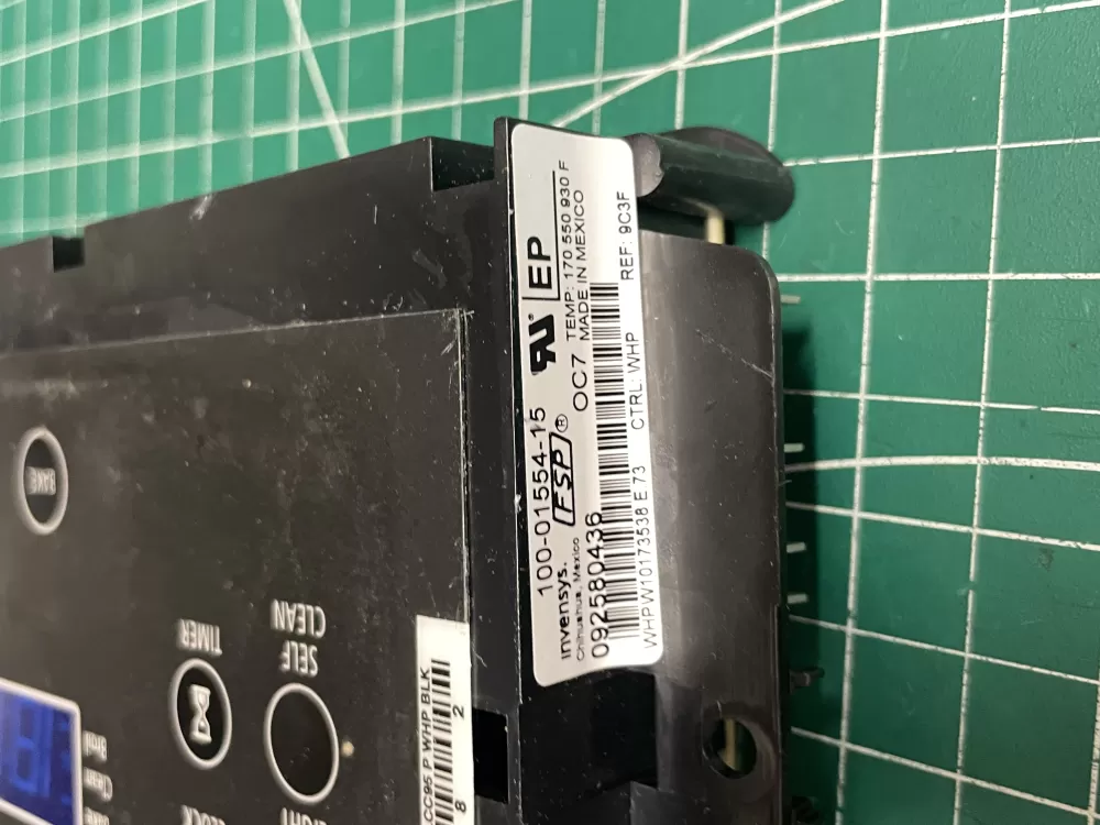 Whirlpool W10173538 Range Control Board Black Overlay AZ208828 | Wm1988