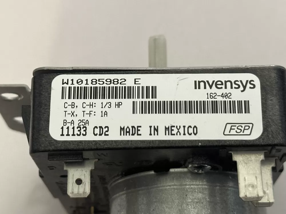 Whirlpool Maytag W10185982 Kenmore WPW10185982VP Dryer Timer AZ1566 | NT468