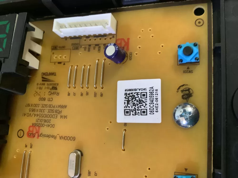 Samsung DC94-05962A Washer Control Board Main Panel