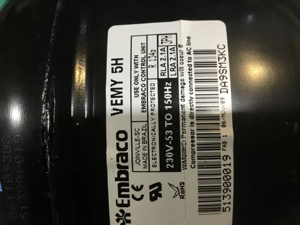 Embraco  513900019 Refrigerator Compressor