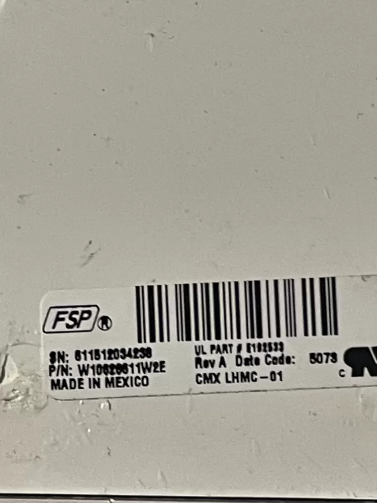 Whirlpool W10626611 Washer Control Board AZ45508 | Wmv147