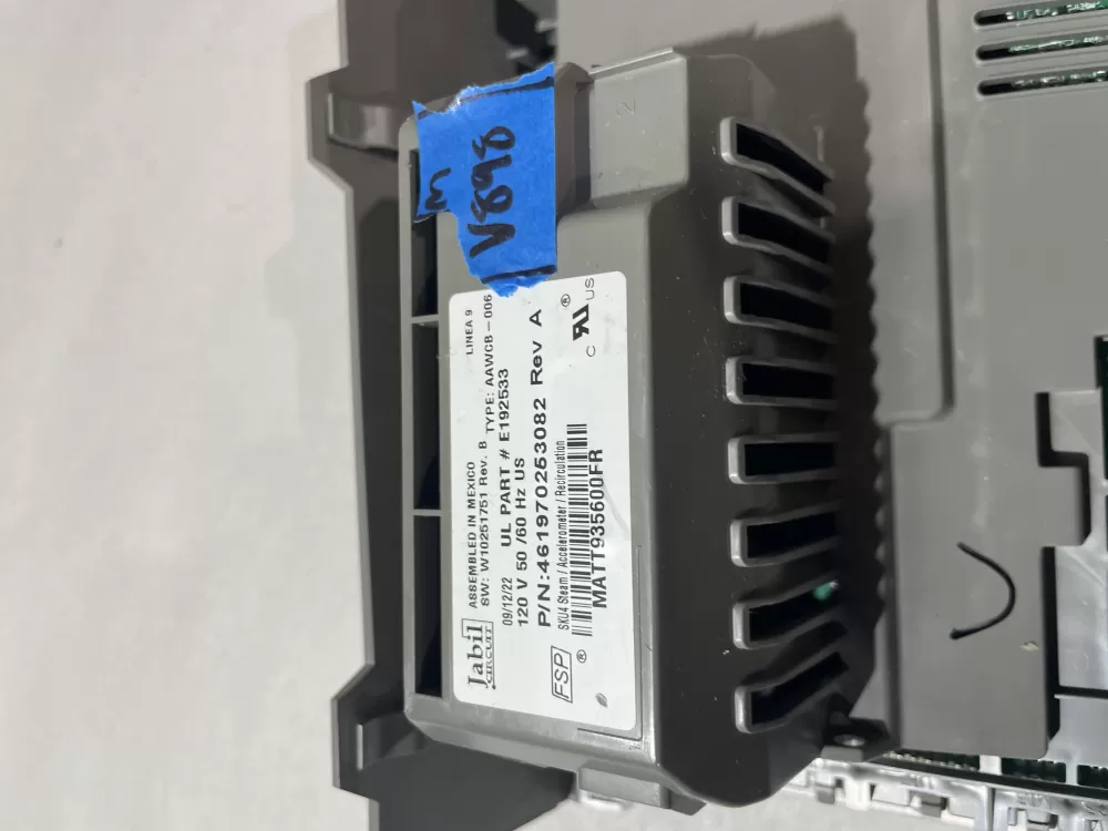 Whirlpool washer electronic control board AZ200270 | Wmv898