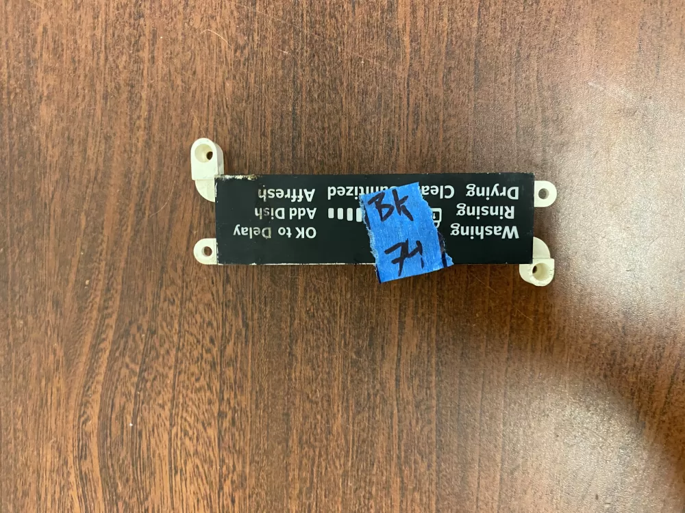 Whirlpool KitchenAid W10538033 Dishwasher Control Board Display AZ37228 | BK74